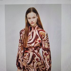 Hugo Boss Barbiecore Flirty Pink Long Sleeve Satin dress